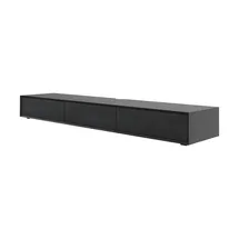 Möbel Kraft Stream TV-Lowboard 200 cm Schwarz Holzwerkstoff