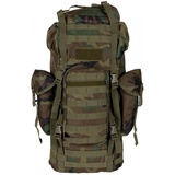 Max Fuchs MFH - Max Fuchs BW Kampfrucksack Molle 65 l, Alu-Ausst. woodland