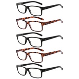 Eyekepper lesen Brille 5 Pack Qualität Leser Frühling Scharnier Brille zum Lesen zum Männer und Frauen