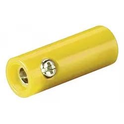 Bananenkupplung, 4mm - Farbe: gelb
