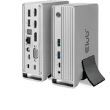 Club 3D USB Gen2 Typ-C Triple Display DP 1.4 Alt Mode Smart PD Ladestation 120W