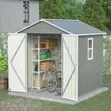 Geräteschuppen Metall 2.9m2 Garten Gerätehaus Gartenhaus mit Fenster stabil