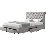 Hti-Living Polsterbett mit Knopf-Steppung Claire 140x200