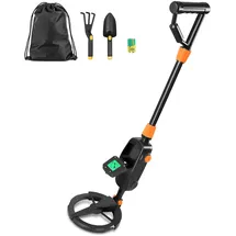 lablanc Metalldetektor Kinder, Leichter Metalldetektor mit LCD-Display und Hochempfindlicher Metalldetektor mit wasserdichter Suchspule, für Kinder Anfänger