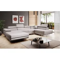Luxusbetten24 Schlafsofa Designer Sofa Matera, mit Schlaf- und Klappfunktion beige