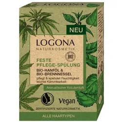 LOGONA Feste Spülung Bio-Hanf & Bio-Holunder 60 g