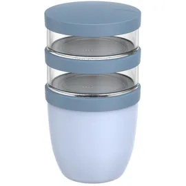 Mepal Ellipse Müslibecher 3-teilig Nordic blue 500 ml / 200 ml / 200 ml