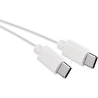 EMOS Ladekabel Typ C auf Typ C, Aufladen und Datenübertragung, 1 m langes Kabel 2.0 USB-C für Schnelladen und Datenübertragung, High Speed 480 Mbit/s, weiß