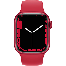 Apple Watch Series 7 GPS + Cellular 41 mm Aluminiumgehäuse (product)red, Sportarmband (product)red