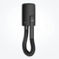 Valera Wandhaartrockner mit Schlauch Hotello BLDC, bürstenloser langlebiger Motor, kompakt und kraftvoll, 1500 Watt, Farbe Schwarz, 58321100
