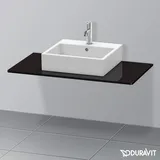 Duravit Konsole XSquare 100x55cm, sw hochglanz, mit 1 Ausschnitt