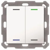 MDT Taster Light 55 2-fach RGBW Reinweiß glänzend Neutral