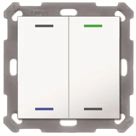 MDT Taster Light 55 2-fach RGBW Reinweiß glänzend Neutral