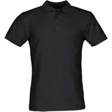 FRUIT OF THE LOOM 65/35 Polo dunkelgrau meliert S