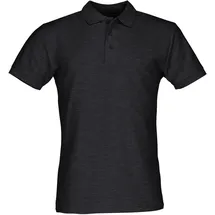 FRUIT OF THE LOOM 65/35 Polo dunkelgrau meliert S