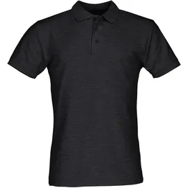 FRUIT OF THE LOOM 65/35 Polo dunkelgrau meliert S