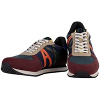 Giorgio Armani ARMANI EXCHANGE Herren Sneaker Low - Schnür-Schuh, Retro, Logo Sneaker bunt|schwarz EU 41Yourfashionplace