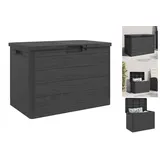 vidaXL Outdoor-Kissenbox Anthrazit 77,5x44,5x53 cm Polypropylen