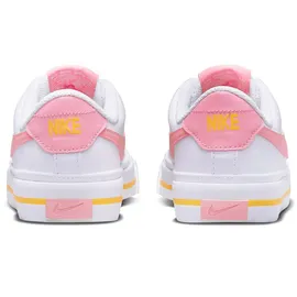 Nike Court Legacy Sneaker Jungen 118 white/coral chalk-laser orange 38.5