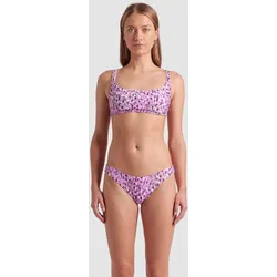 Bustier-Bikini Damen arena Water Print - Leo Pink - XL
