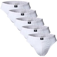 Ceceba Herren Slips, Vorteilspack - Sport Slip, Basic, Baumwolle, M-3XL, einfarbig Weiß XXL Pack 5er Pack«,