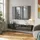 [en.casa] Evaton TV-Lowboard 180 x 32 x 30 cm Schwarz Hochglanz Spanplatte