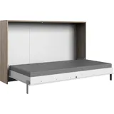WIMEX »Juist Schrankklappbett Gästebett«, horizontal klappbar, 3 Liegeflächen, mit Lattenrost, Made in Germany weiß