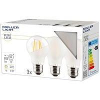 Müller-Licht Müller Licht LED-Lampe E27 7W 827 matt 3er-Pack