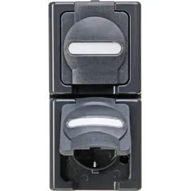 Kopp Schuko-Steckdose 2-fach Anthrazit 2 St.