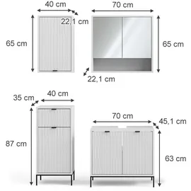 Vicco Eliza 4-tlg. Weiß