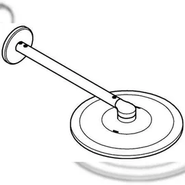 Grohe Rainshower SmartActive 310 supersteel, Brausearm 43cm, 2 Strahlarten, 26475DC0