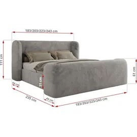MKS Emora Classic DUO 180 x 200 cm Hellgrau