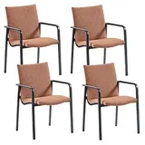 barths BEST Gartenstuhl Positano 57 x 63 x 86 cm rot 4 St.