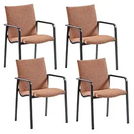 barths BEST Gartenstuhl Positano 57 x 63 x 86 cm rot 4 St.
