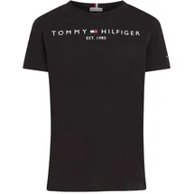 Tommy Hilfiger T-Shirt Essential Tee Rundhalsausschnitt, Schwarz (Black), 10 Jahre