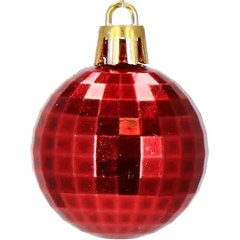 SPRINGOS Weihnachtskugeln Christbaumkugeln Weihnachtsbaum Kugeln 104 Stück Dekoration - Rot / Weiß - Rot/Weiß