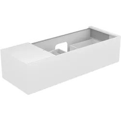 Edition 11 Waschtischunterbau mit Auszug 1400 x 350 x 535 mm trüffel/trüffel WTU Edition 11 31164,1 Auszug, trüffel/trüffel