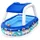 BESTWAY Sea Captain Baby-Pool 213 x 155 x 132 cm (282L)