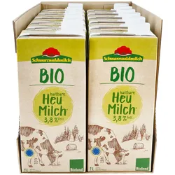 Schwarzwaldmilch Heu H-Milch 3,8% 1 Liter, 12er Pack