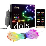Twinkly Dots LED-Kette RGB, transparent, IP44, 10m
