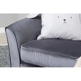 VCM ebuy24 Sofa Velvet Grau, 98 x 62 cm, | Gr.: onesize
