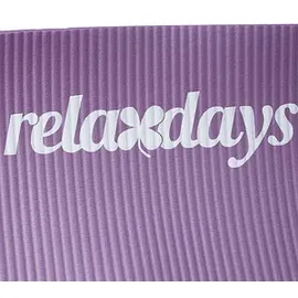 Relaxdays Yogamatte 1 cm dick, für Pilates, Fitness, gelenkschonend, mit Tragegurt, Gymnastikmatte 60 x 180,0 x 1,0