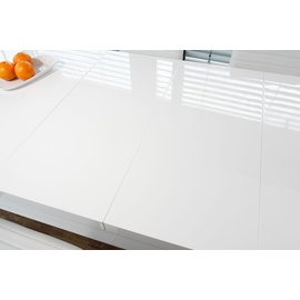 SalesFever Esstisch ausziehbar mit 2 Ansteckplatten 180-260x90cm