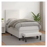 vidaXL Boxspringbett 120 x 200 cm Weiß