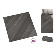 vidaXL PVC-Fliesen Selbstklebend 20 Stk. 1,86 m2 Grau Gestreift