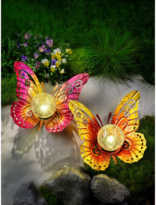 Solar-Schmetterlinge "Farfalla", 2Er-Set