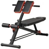 Homcom Multifunktionale Trainingsbank schwarz/rot