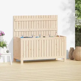furnicato Gartentruhe 115 x 49 x 60 cm Braun