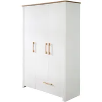roba Kinderkleiderschrank Ava 138,5 x 200 cm Eiche weiß
