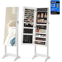Songmics Schmuckschrank mit 2 Make-up Organizern